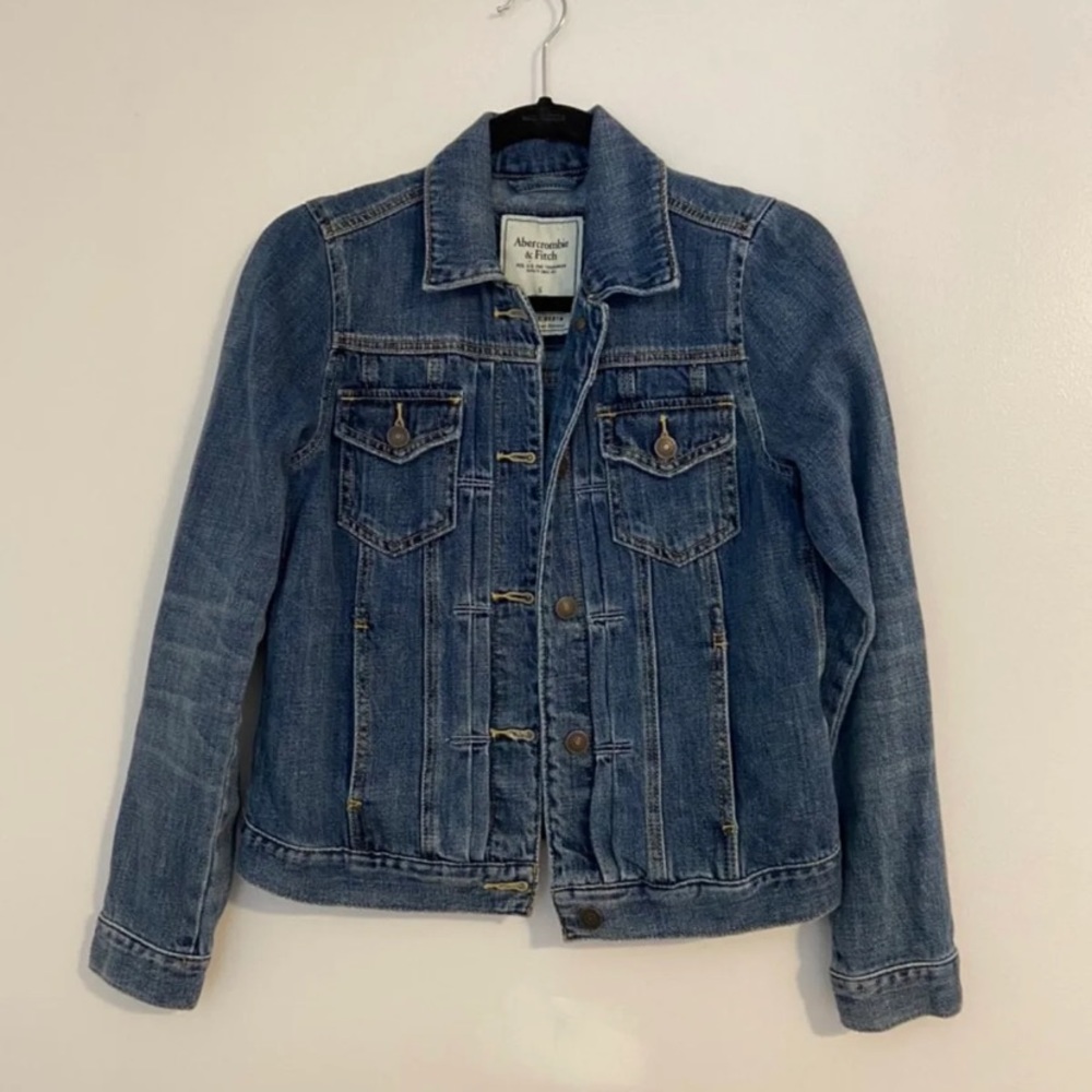 Abercrombie & Fitch Dark Wash Denim Jacket